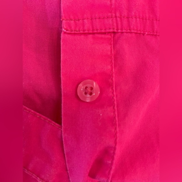 DISNEY Vintage Y2K Tigger Sleeveless Button Up Pink XL 100% Cotton - Picture 10 of 12